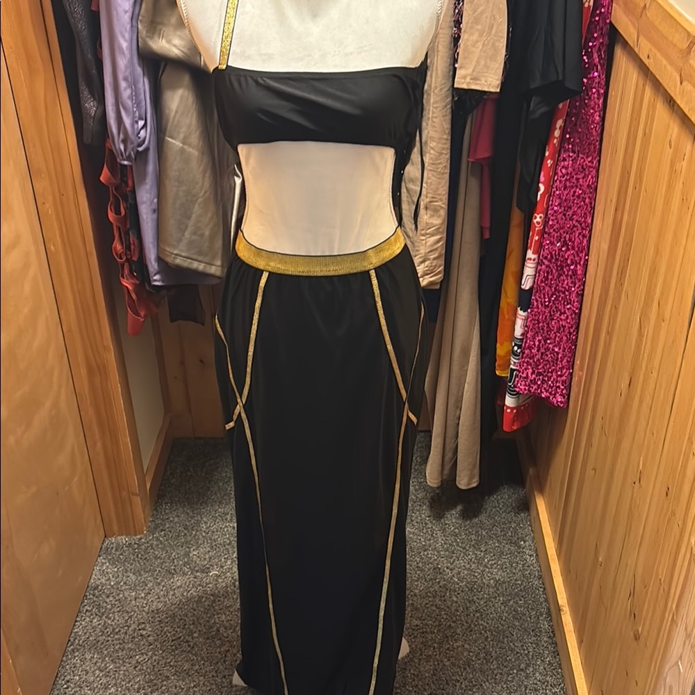 SHEIN Black and Gold Pencil Skirt